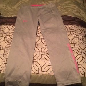 Youth grey under armour sweatpants XL